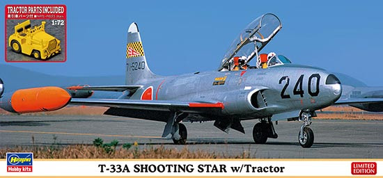 Hasegawa 1/72 T-33A SHOOTING STAR w/ TRACTOR (02363) English Color Guide & Paint Conversion Chart
