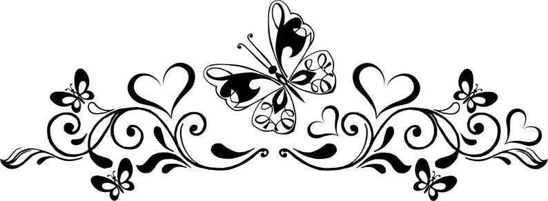 Free 174 Butterfly Heart Svg SVG PNG EPS DXF File