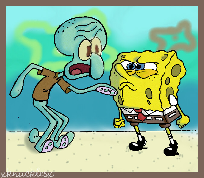 Kartun: Spongebob vs Squidword