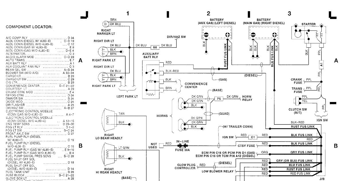 Wiring Diagram 97 Chevy Silverado : 97 Chevy Alternator Wiring Diagram