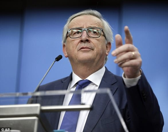 Fierce reaction: Juncker branded the tariffs 'totally unacceptable'