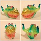 Death Cat Toys × DuBoseArt's "Lilith, the First Mother" glow-in-the-dark resin painted with Monster Kolor!