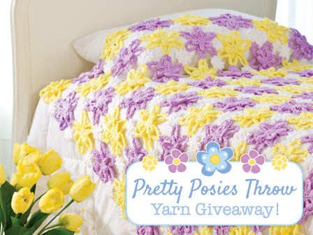 Pretty Posies Throw Yarn Giveaway!