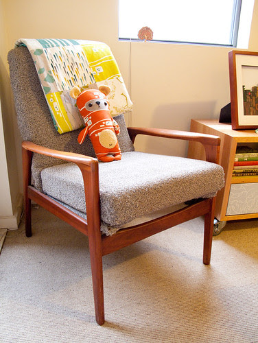 armchair found at the Lost & Found market