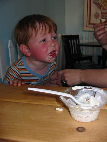 Meltdown over ice cream.