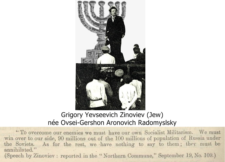 Jewish Communists plot genocide of Russians. They put out stories of Jewish persecution at this same time to hide their blood-curdling atrocities in Russia.