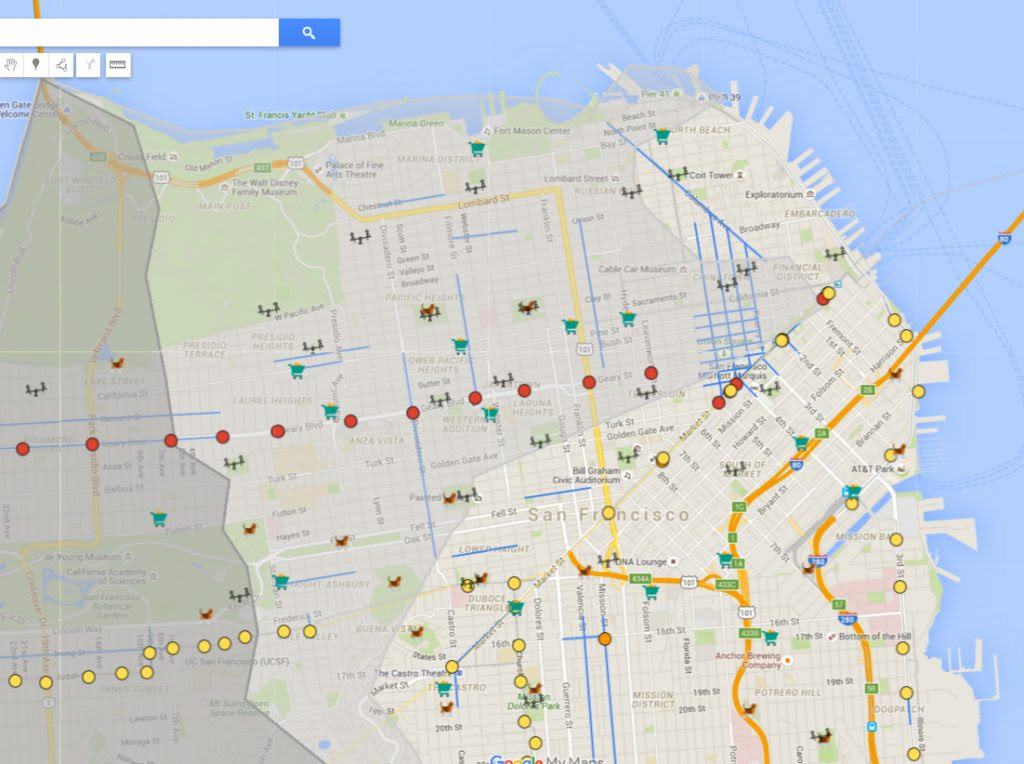 San Francisco Fog Map  Map Of Zip Codes