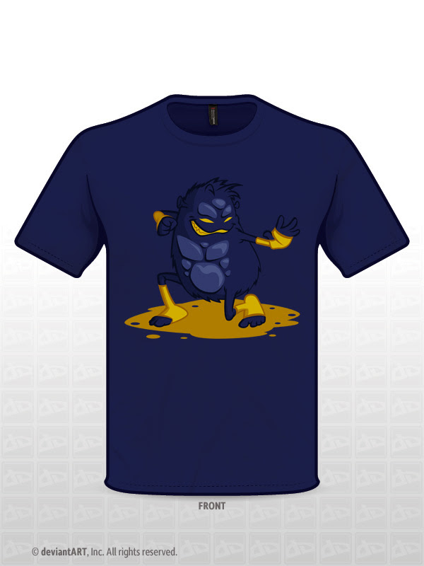 Kung-fu Monster t-shirt design