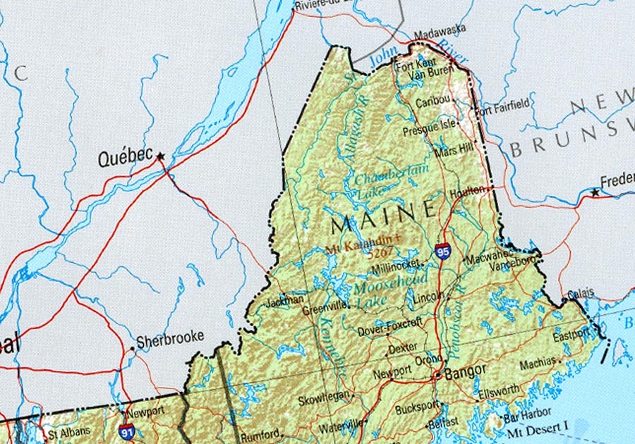 Map Of New York And Vermont - Maping Resources