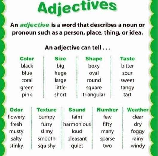 Contoh Adjective Order