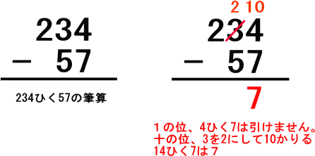 引き算 ひっ算 教え方 1644 公文 引き算 筆算 教え方