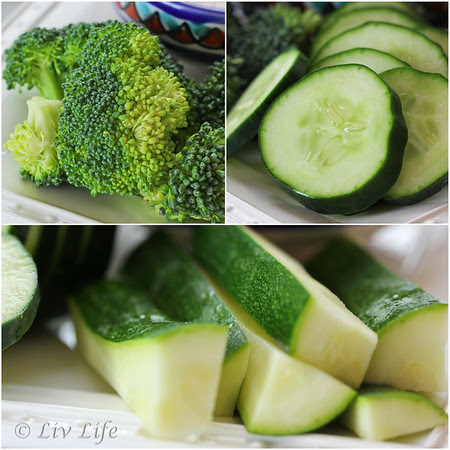 Green Veggies, broccoli, Cucumber, Zucchini