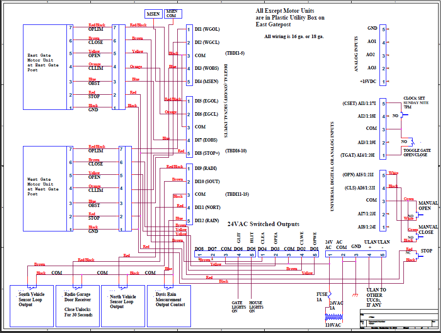 Swing Auto Gate Wiring Diagram - Wiring Diagram