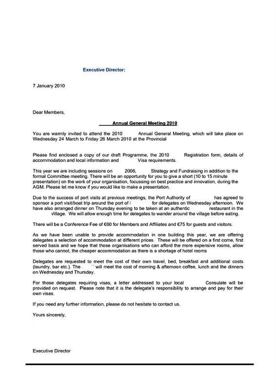 Sample Of Mozambique Tourist Invitation Letter : Tourist Visa
