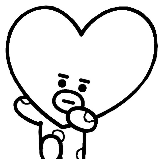 Mewarna Bt21 Gambar Bt21 Hitam Putih
