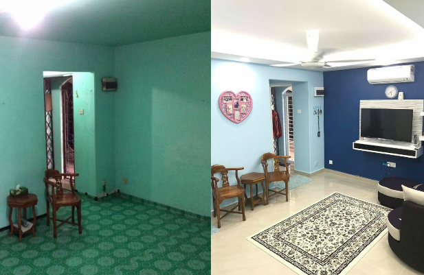 FOTO Lihat Bagaimana Wanita Ini Ubahsuai Rumah Flat PKNS FOTO Lihat Bagaimana Wanita Ini Ubahsuai Rumah Flat PKNS