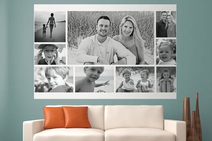 WeMontage - Put your family photos on removable wallpaper!