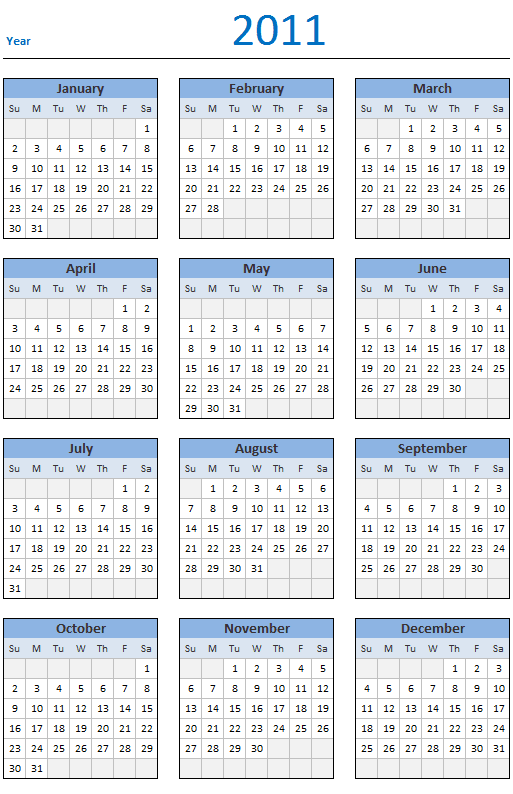 yearly calendar template | Katy Perry Buzz