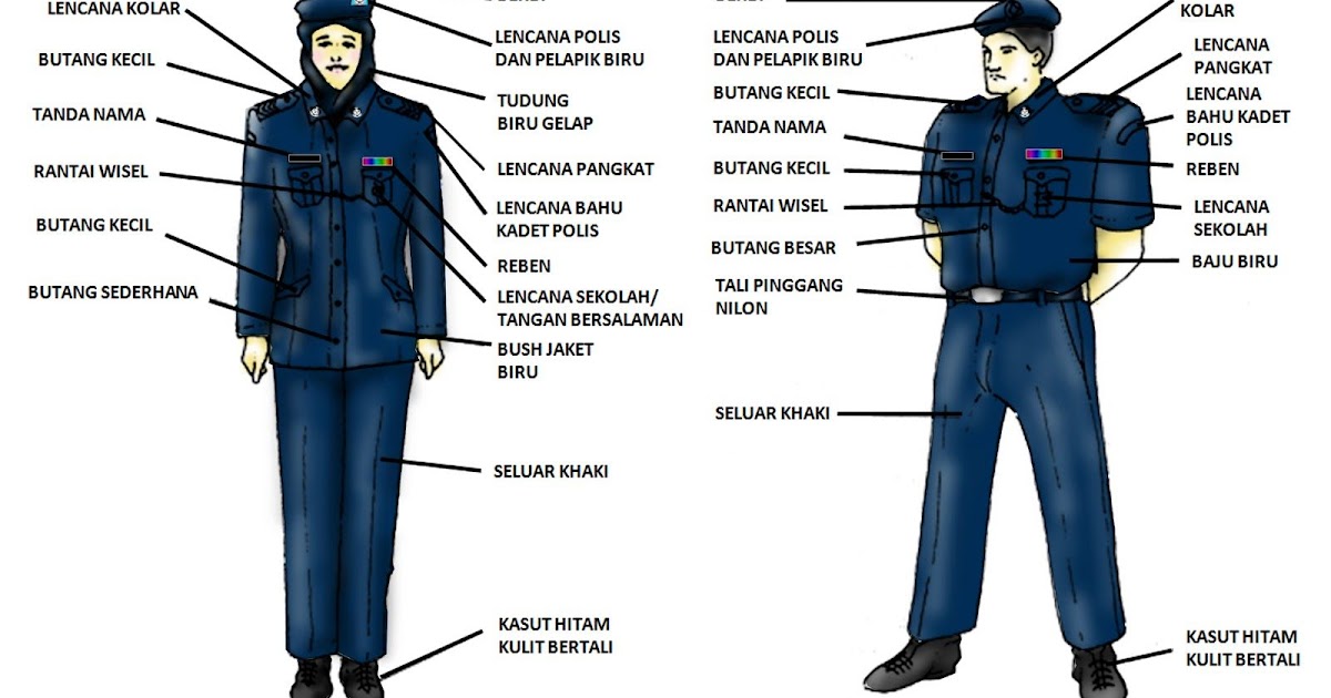 Baju Uniform Kadet Polis BAJUKU