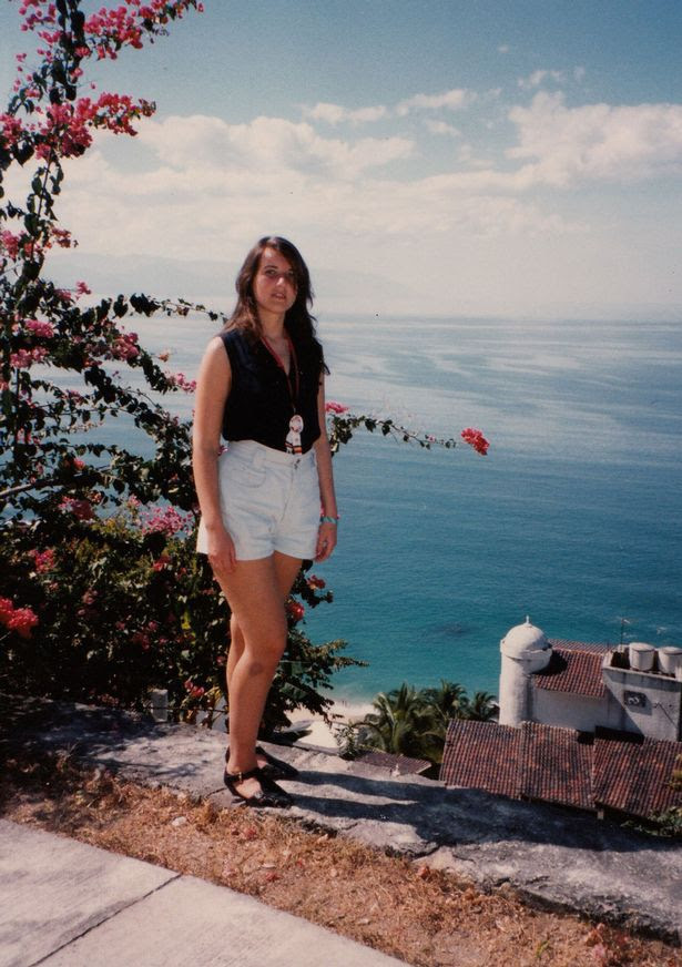 A collect photograph of Valeria Levitin, aged 19, on holiday in Puerto Vallarta, Mexico