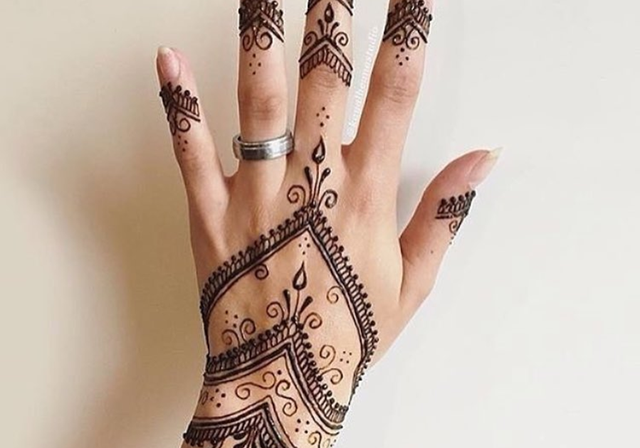 Corak Inai Paling Simple 35+ Motif Henna Untuk Jari Tangan, Important