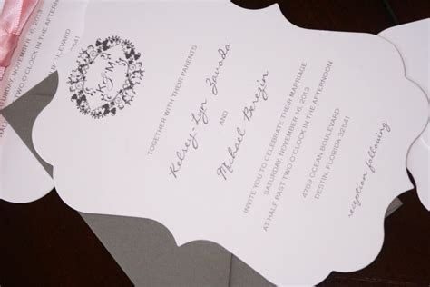Die Cut Wedding Invitations Too Chic & Little Shab Die Cut Wedding Invitations Too Chic & Little Shab