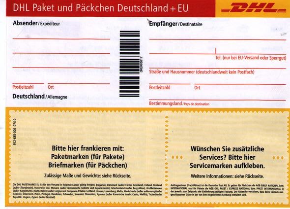 Dpd Retourenschein Richtig Aufkleben / Sky Retoure - Rücksendeformular