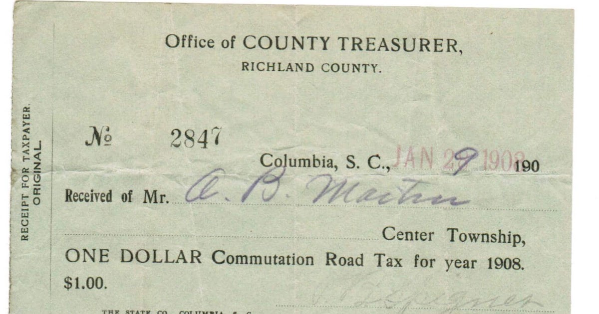 Personal Property Tax Receipt Kansas City Missouri PRORFETY