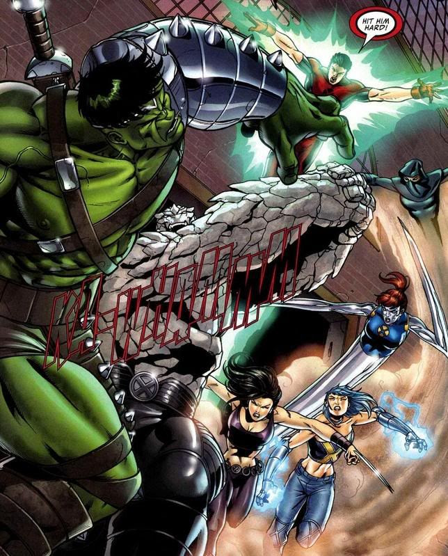 Hulk massacra Novos X-men