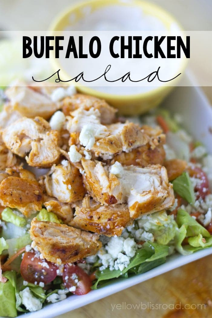 Ioanna's Notebook - Weekly meal plan - Menu Plan Spicy Buffalo Chicken Salad - YUMMY!! { lilluna.com } #salad