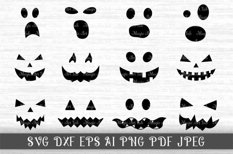 Free Halloween SVG, Jack of the lantern SVG, Pumpkin face SVG, Clipart