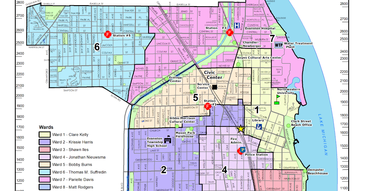 Map Of Evanston Il | Map Of Zip Codes