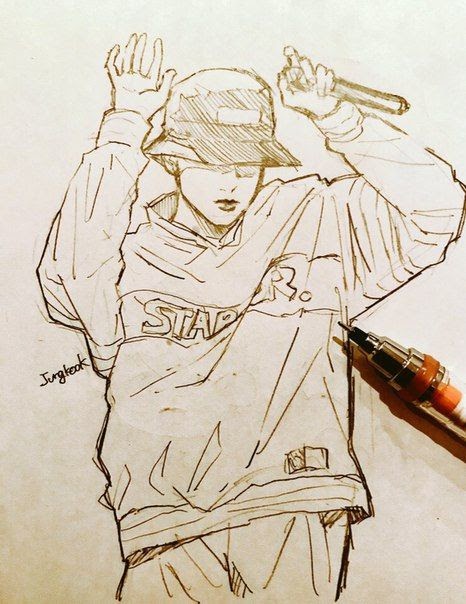 Jeon Jungkook Drawing Skills