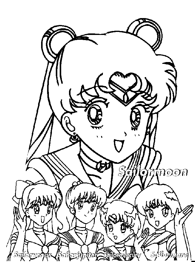 Coloring page for sailor moon fans to download, print, and enjoy coloring with markers.