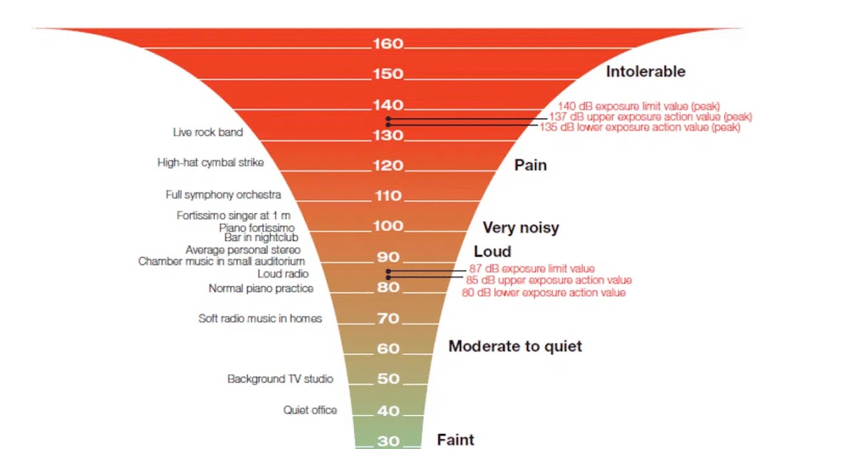 Trudiogmor decibel comparison table