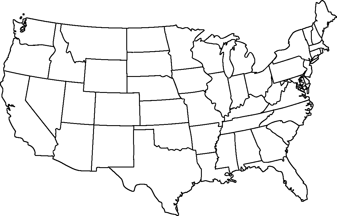 Map Of United States Borders Direct Map