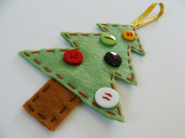 enfeite em feltro - artesanato de natal