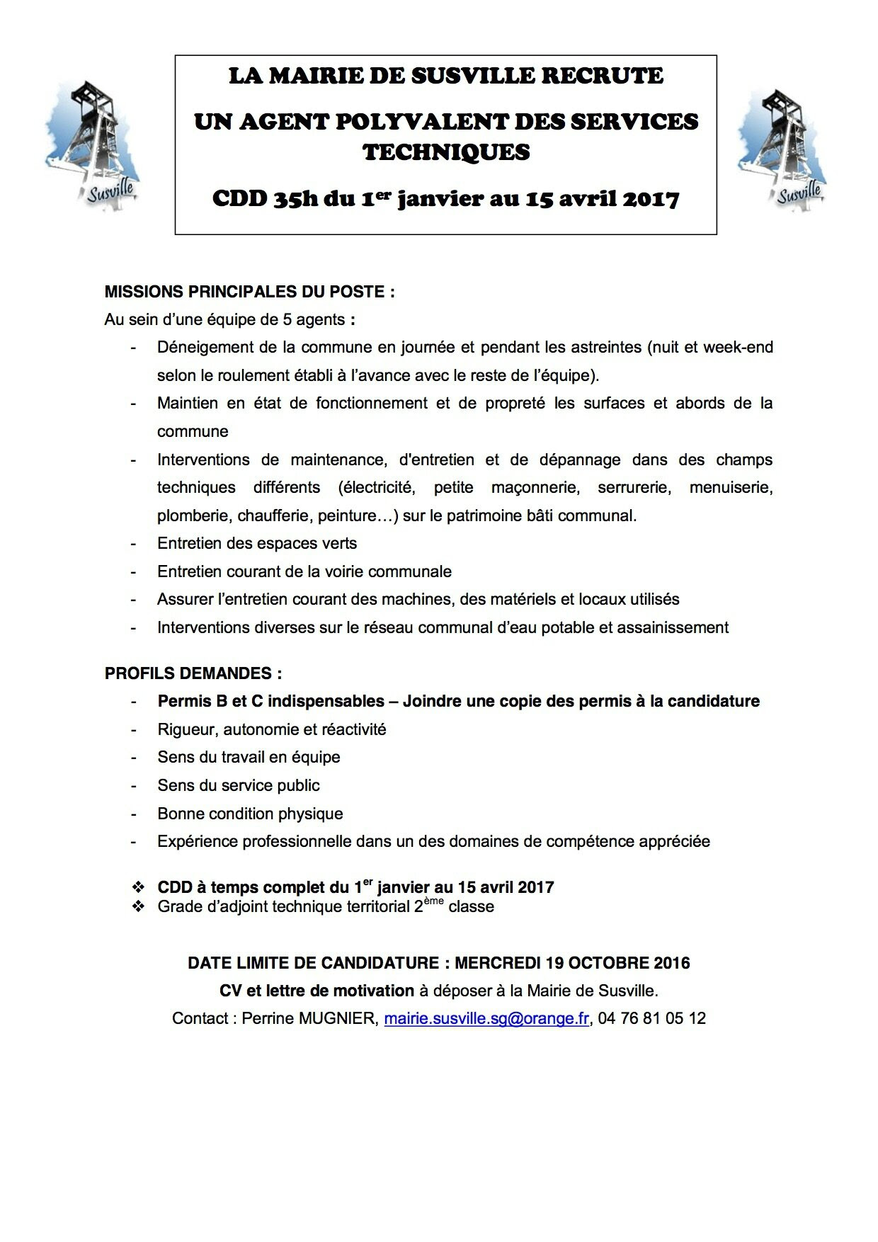 Exemple De Lettre De Motivation Pour Travailler Dans Une Mairie