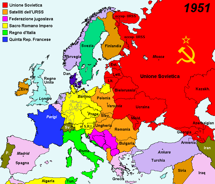 Cartina Politica Europa 1980 Cartina