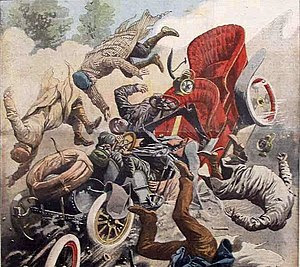 Français : Illustration d'un accident automobi...