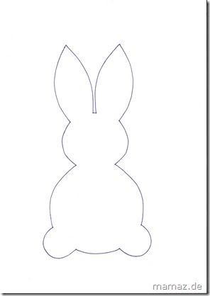 Schablone Osterhasen Vorlagen Zum Ausdrucken : Osterhasen-Vorlage zum
