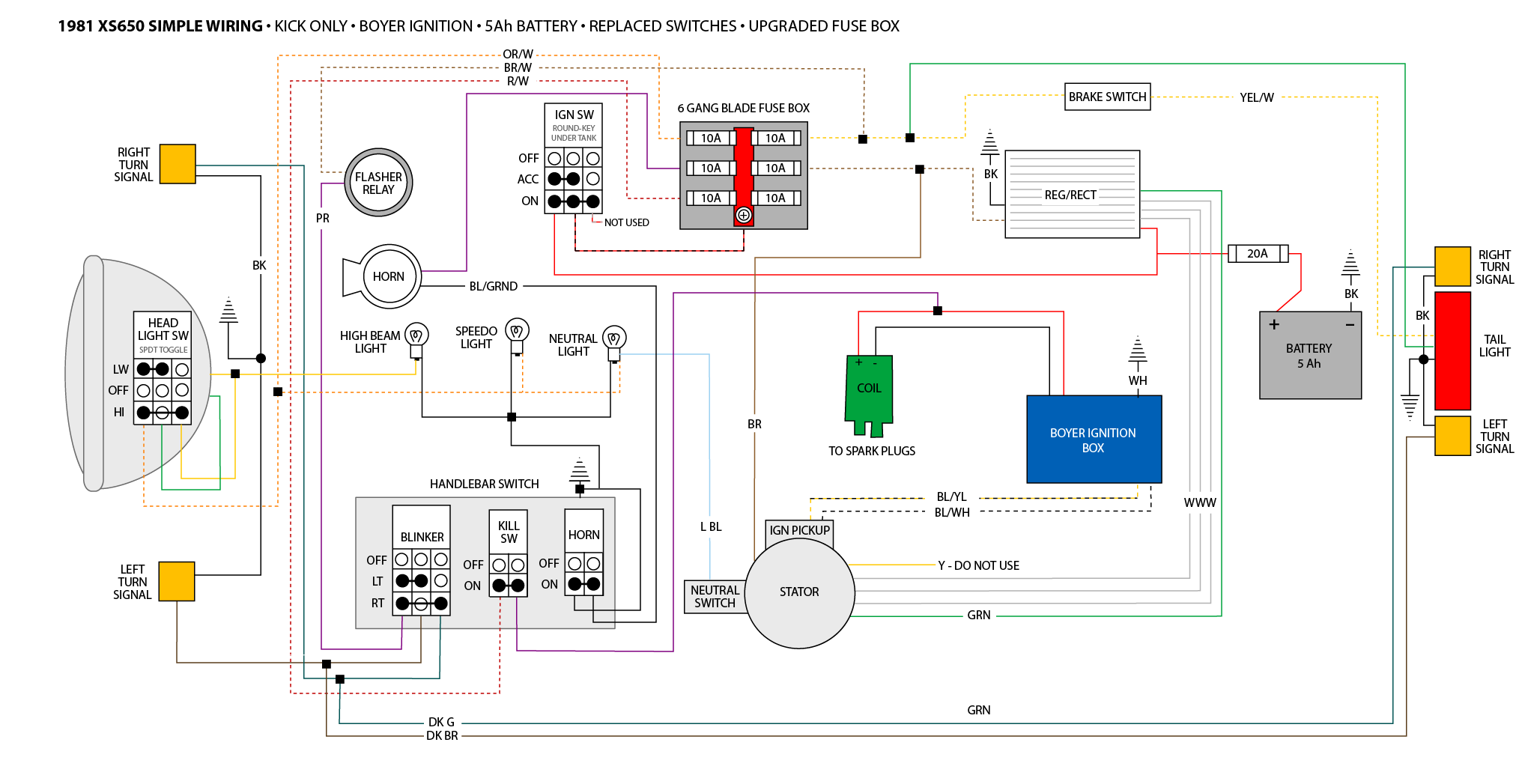 Wiring Diagram Yamaha Virago 400