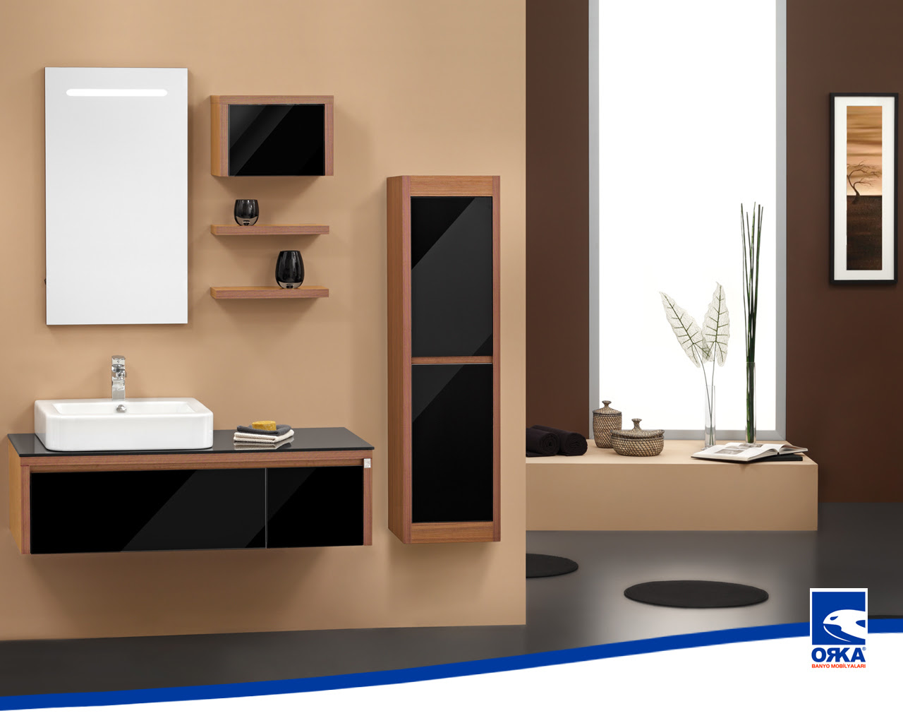 Konvansiyonel Orka Banyo Dolabi Banyo