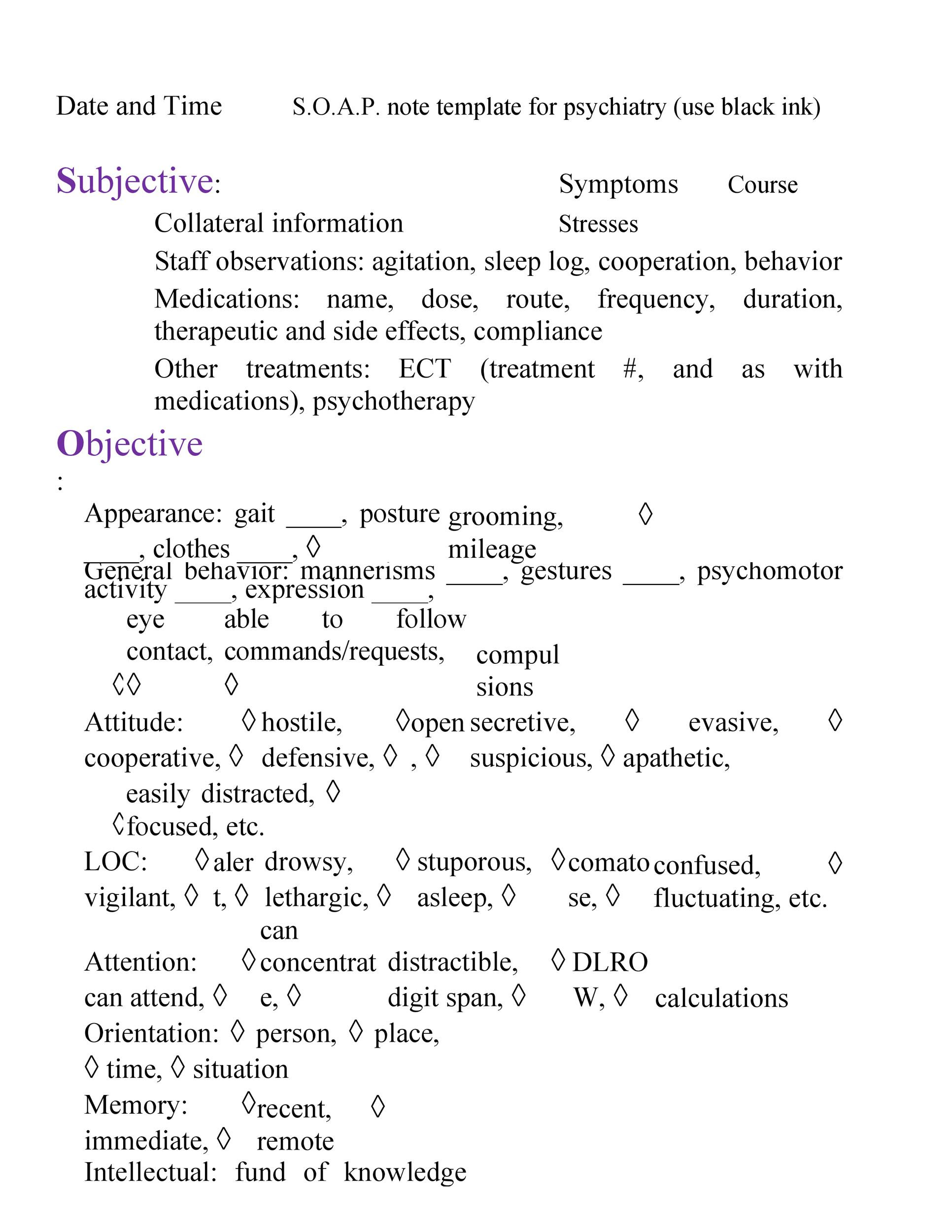 Nurses Notes Narrative Charting Sample PDF Template