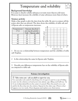 Solubility Worksheet Answer Key - worksheet