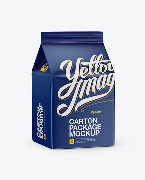 Download Carton Package Mockup Half Side View Packaging Mockups PSD Mockup Templates