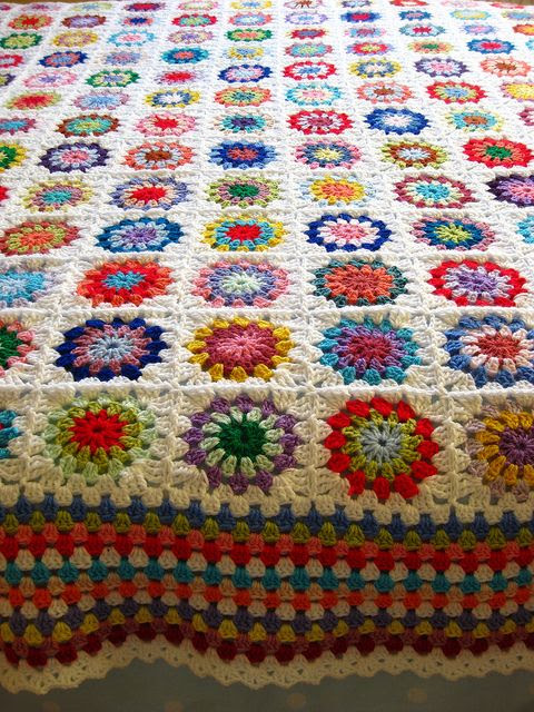 circle blanket #crochet