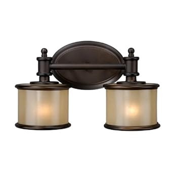 Vaxcel USA CRVLU002NB Carlisle 2 Light Bathroom Vanity Lighting