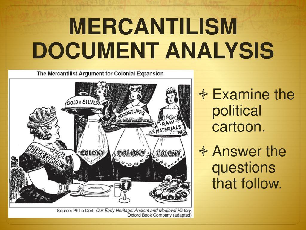 Mercantilism Political Cartoon Analysis Worksheet Answers