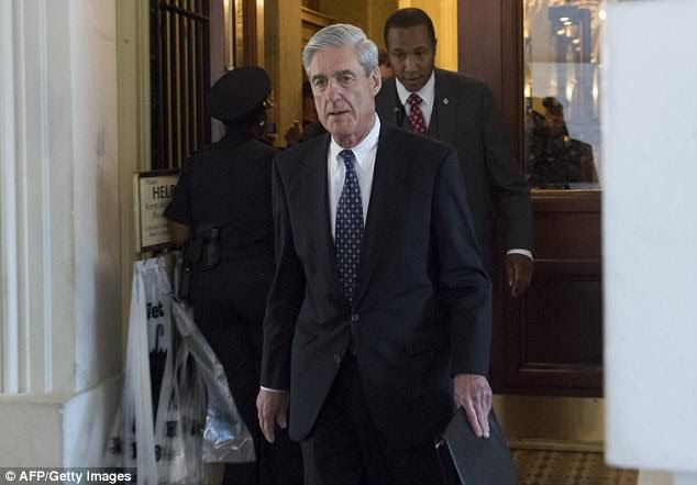 Special Counsel Robert Mueller's (pictured) team is asking questions about the firings of FBI Director James Comey and National Security Advisor Michael Flynn when talking to President Trump's lawyers, Axios reported on Monday 